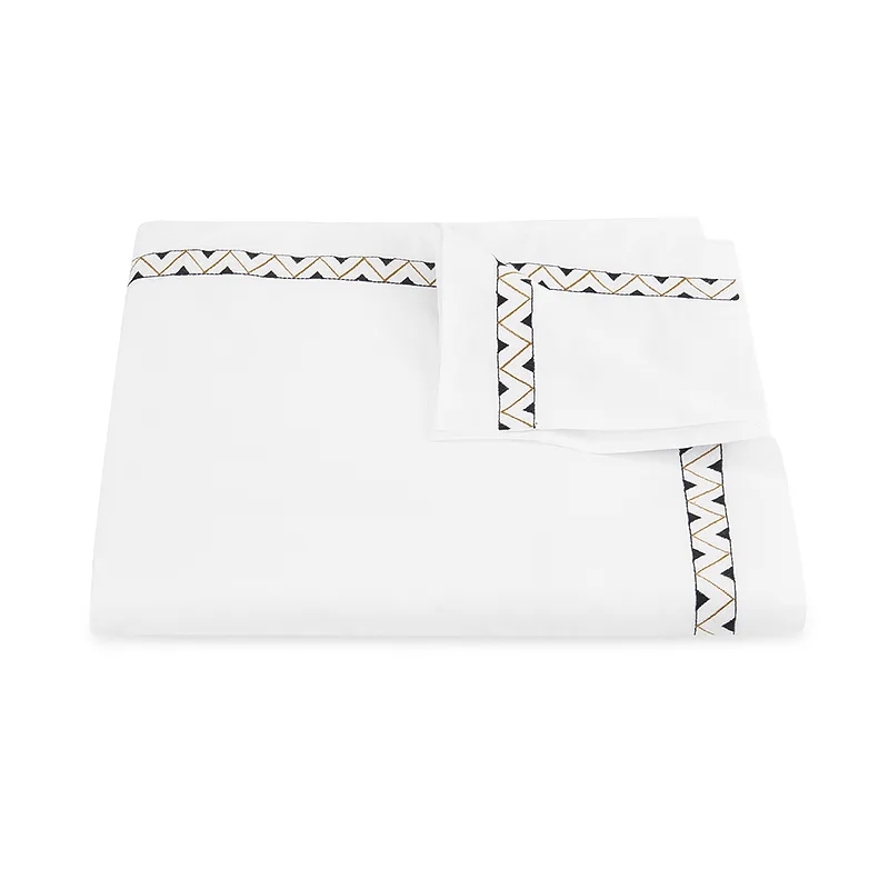 Schumacher Prado Duvet Cover in Onyx