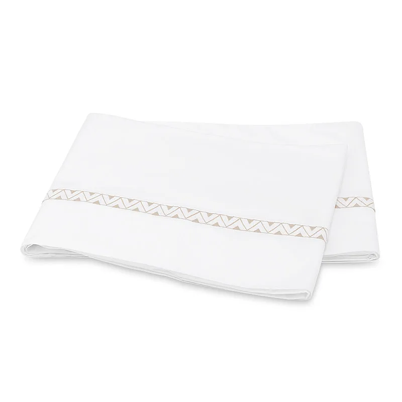 Schumacher Prado Flat Sheet in Dune