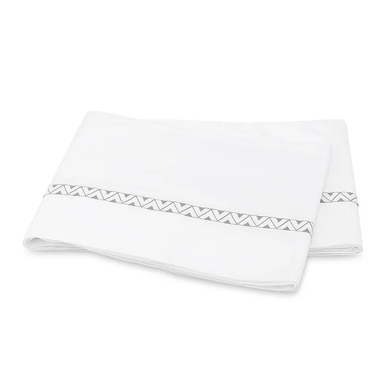 Schumacher Prado Flat Sheet in Nickel