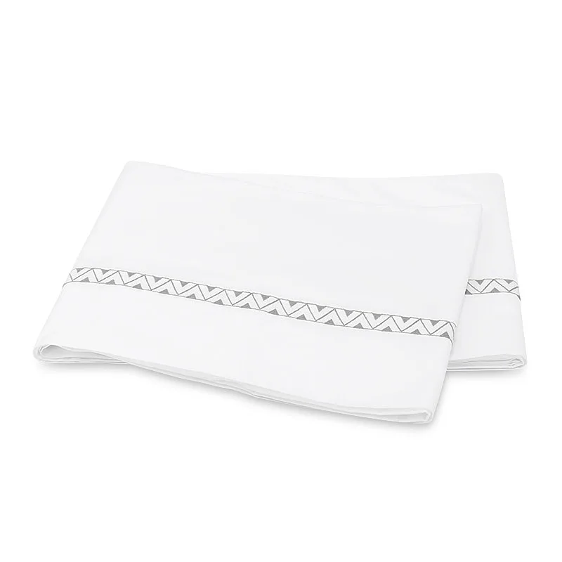 Schumacher Prado Flat Sheet in Nickel