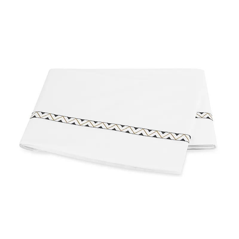 Schumacher Prado Flat Sheet in Onyx