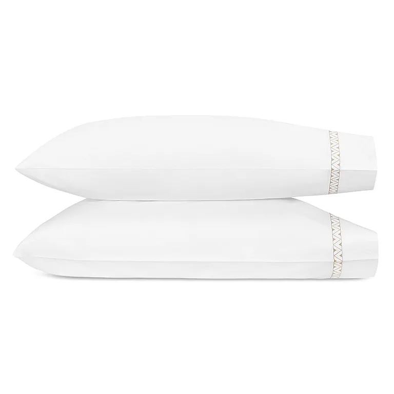 Schumacher Prado Pillowcases in Dune