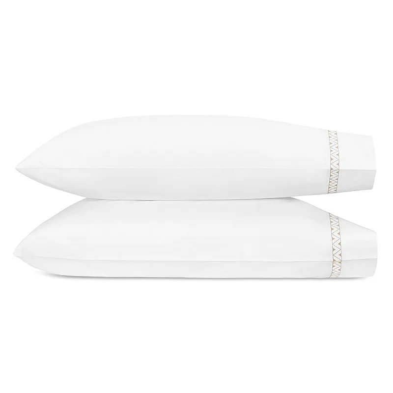 Schumacher Prado Pillowcases in Dune