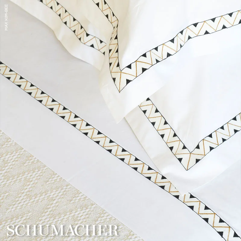 Prado Pillowcases - Onyx Schumacher Prado Pillowcases in Onyx