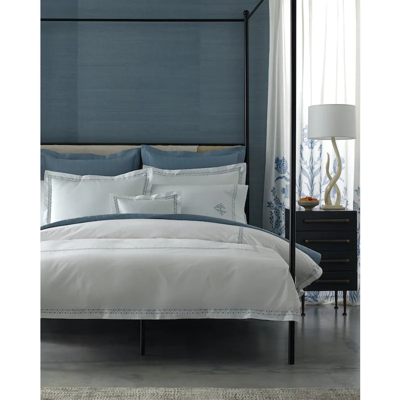 Prado Pillowcases - Onyx Schumacher Prado Pillowcases in Onyx
