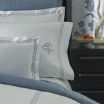 Prado Sham - Hazy Blue Schumacher Prado Sham in Hazy Blue
