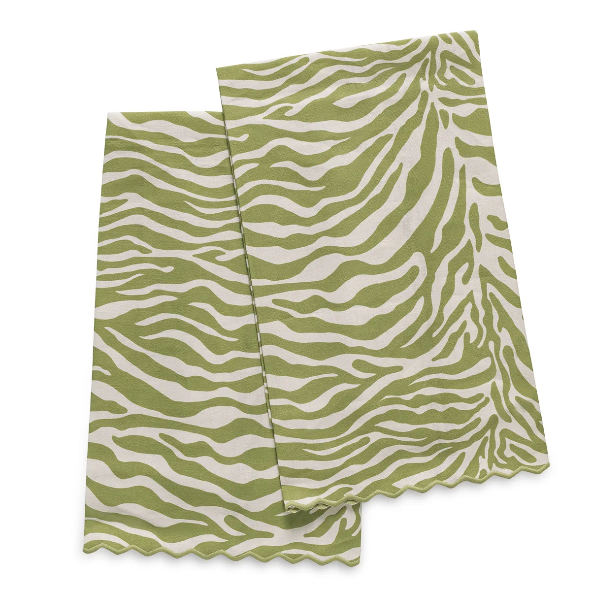 Schumacher Regine Guest Towel, Set of 2 in Grass (MSC062GTOW2GR)