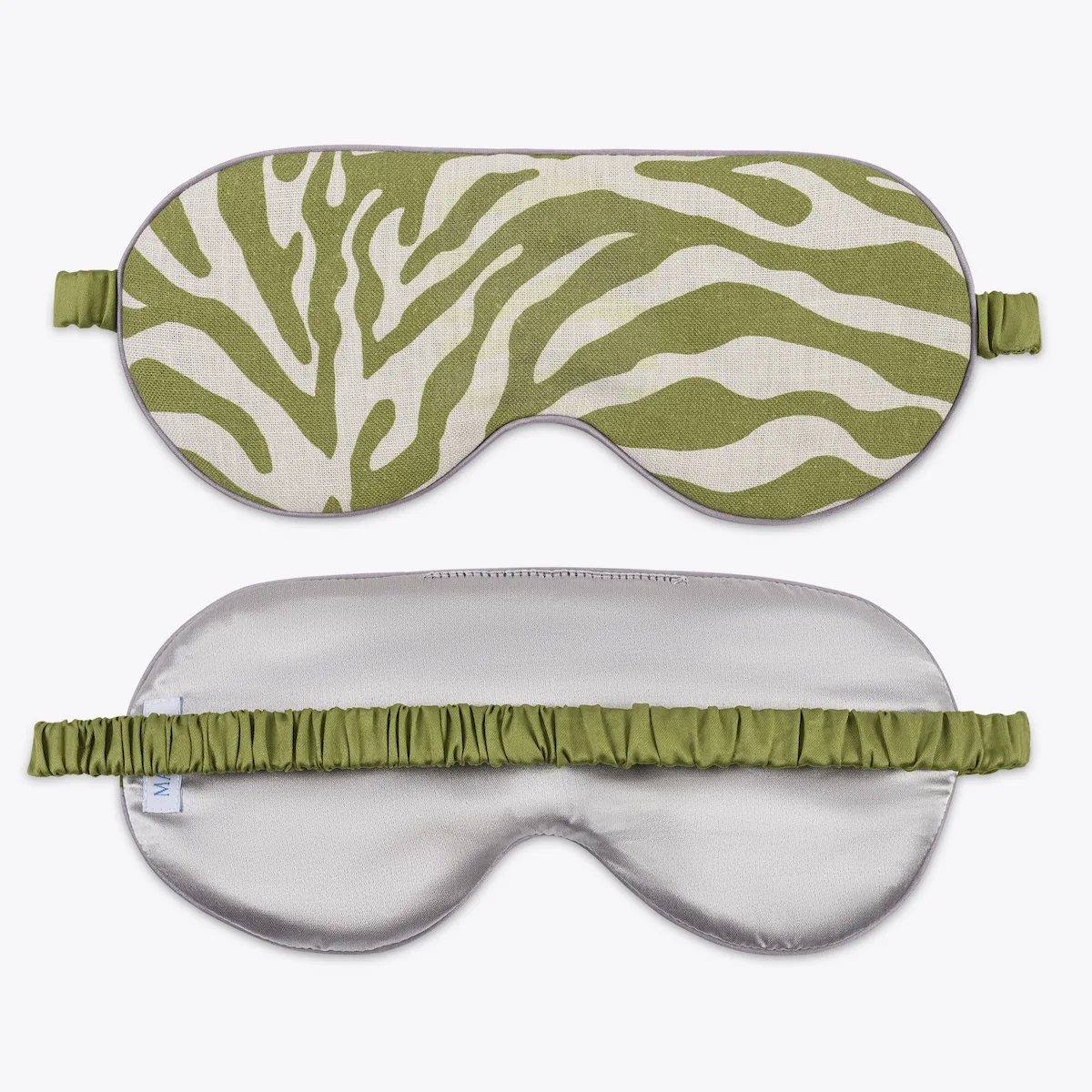 Schumacher Regine Linen Sleep Mask in Grass (MSC070SMSKGR)