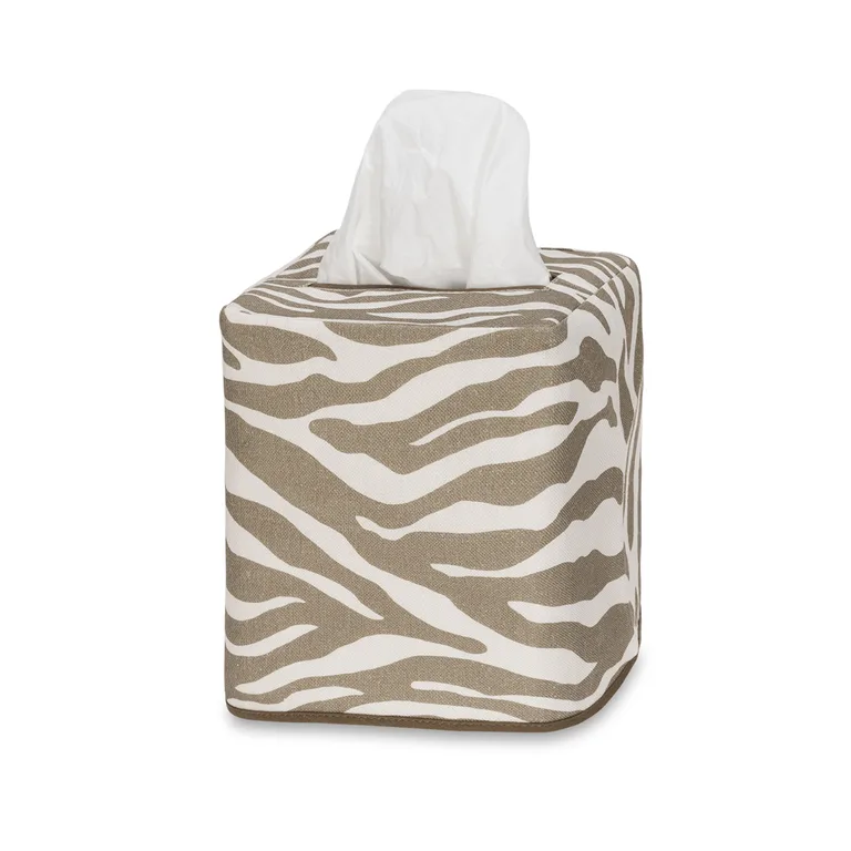 Schumacher Regine Tissue Box Cover in Coconut (MSC062TISSUEOU)