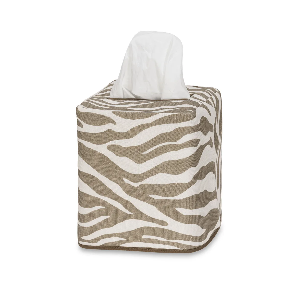 Schumacher Regine Tissue Box Cover in Coconut (MSC062TISSUEOU)