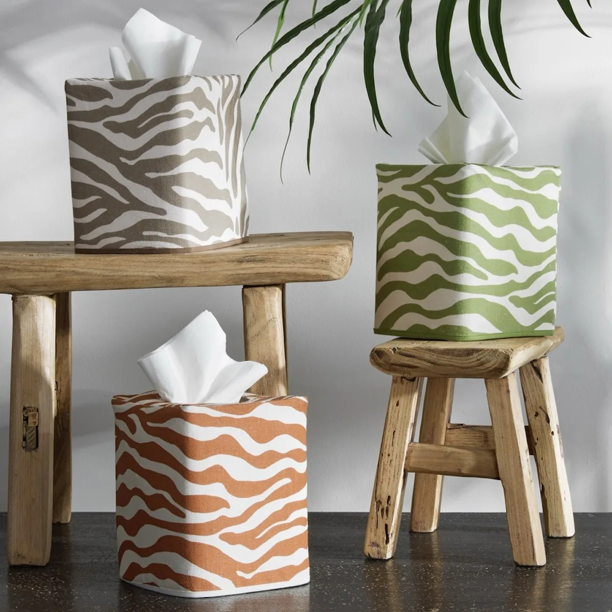 Schumacher Regine Tissue Box Cover in Grass (MSC062TISSUEGR)