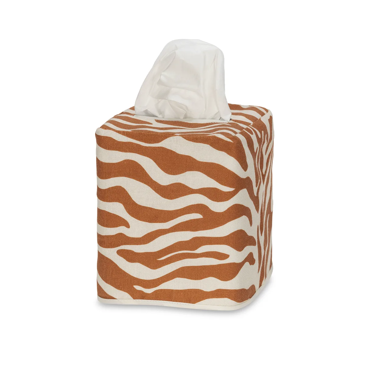 Schumacher Regine Tissue Box Cover in Persimmon (MSC062TISSUEPZ)