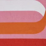 MSC067BCHTOFA | Ribbon Beach Towel - Flamingo Schumacher Ribbon Beach Towel in Flamingo (MSC067BCHTOFA)