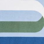 Schumacher Ribbon Beach Towel in Ocean (MSC067BCHTOOC)
