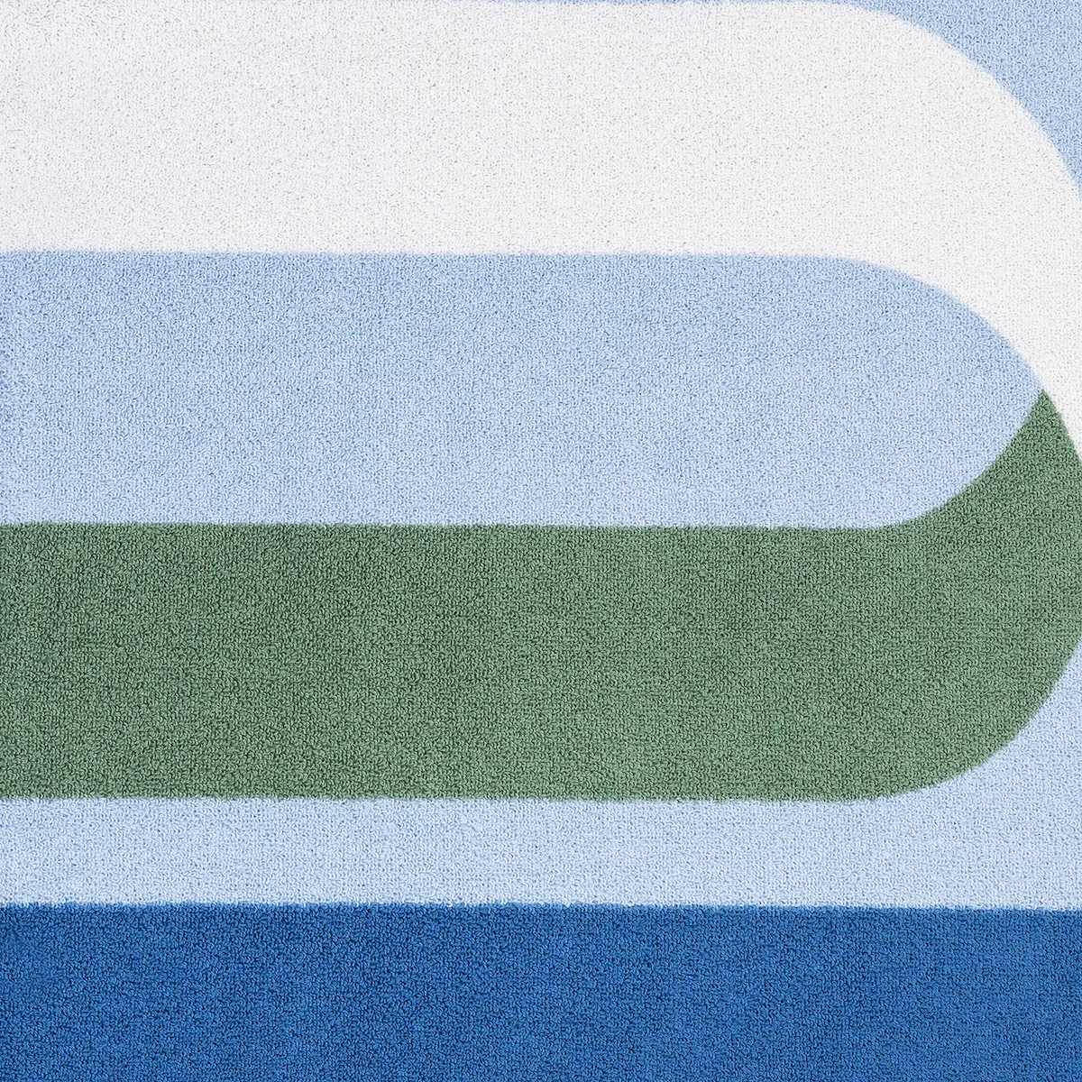 Schumacher Ribbon Beach Towel in Ocean (MSC067BCHTOOC)
