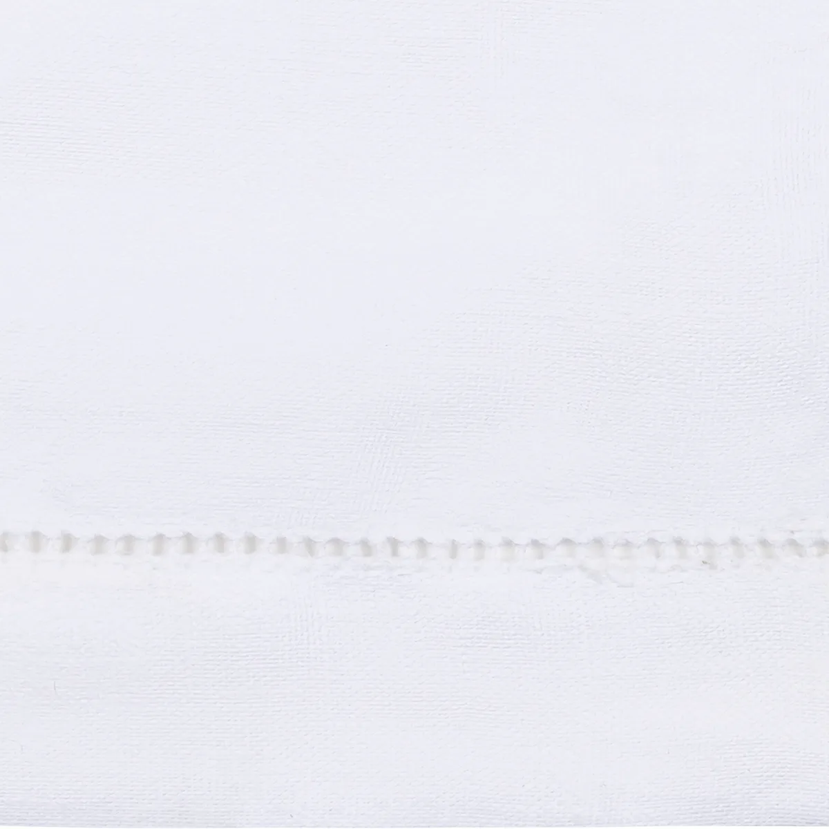 Schumacher Roman Hemstitch Duvet Cover in White