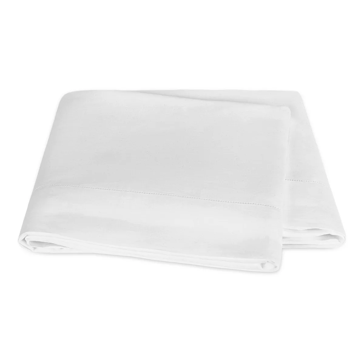 Schumacher Roman Hemstitch Flat Sheet in White