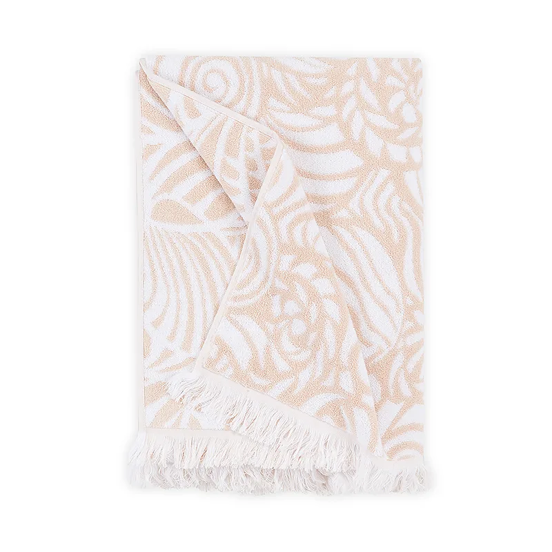 Schumacher Seashells Beach Towel in Sand (MSC008BCHTOSD)