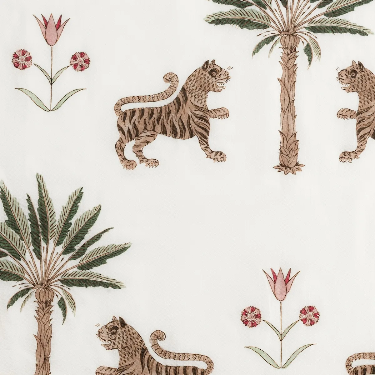 Schumacher Tiger Palm Guest Towel, Set of 2 in Tigereye (MSC043GTOW2TG)