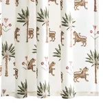 MSC043SHOTG | Tiger Palm Shower Curtain - Tigereye Schumacher Tiger Palm Shower Curtain in Tigereye (MSC043SHOTG)