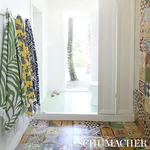 MSC009BCHTOJU | Zebra Palm Beach Towel - Jungle Schumacher Zebra Palm Beach Towel in Jungle (MSC009BCHTOJU)