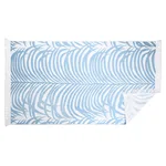 MSC009BCHTO6P | Zebra Palm Beach Towel - Pool Blue Schumacher Zebra Palm Beach Towel in Pool Blue (MSC009BCHTO6P)