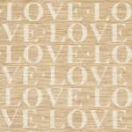 Schumacher 80040 A Love Supreme Natural fabric swatch