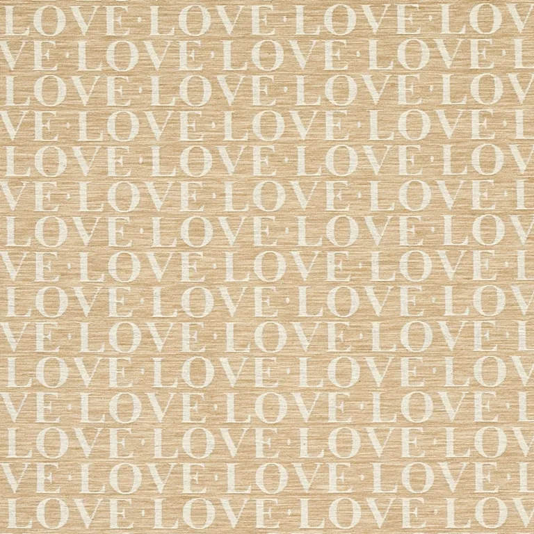Schumacher 80040 A Love Supreme Natural fabric swatch