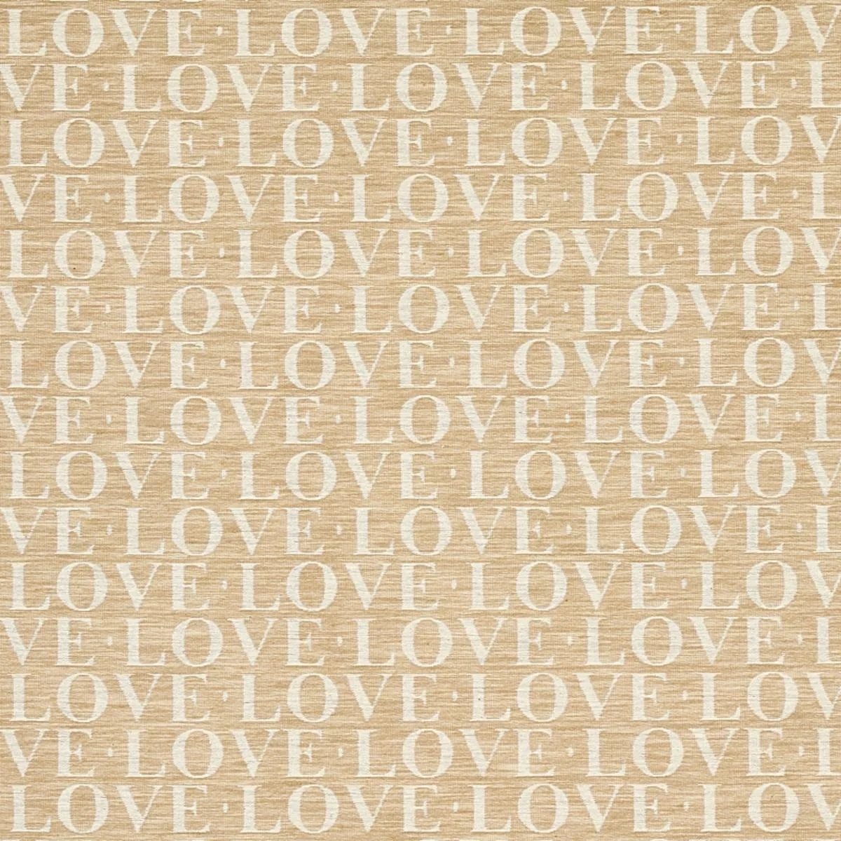Schumacher 80040 A Love Supreme Natural fabric swatch