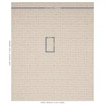 Schumacher 70231 A Maze Embroidery Sand fabric swatch