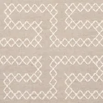 Schumacher 70231 A Maze Embroidery Sand fabric swatch