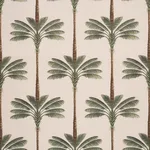 Schumacher 182820 A Palm Is A Palm Print Daylight Evergreen fabric swatch