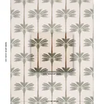 Schumacher 182820 A Palm Is A Palm Print Daylight Evergreen fabric swatch