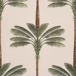 Schumacher 182820 A Palm Is A Palm Print Daylight Evergreen fabric swatch