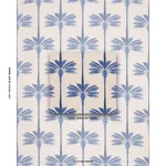 Schumacher 182822 A Palm Is A Palm Print Indigo Palm Grove fabric swatch