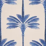Schumacher 182822 A Palm Is A Palm Print Indigo Palm Grove fabric swatch