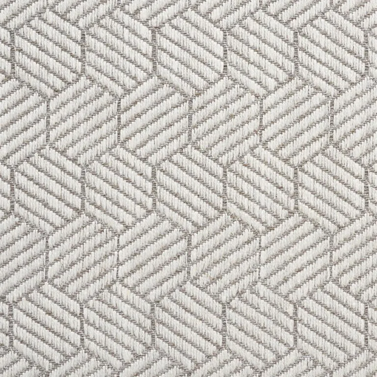 Schumacher 75342 Abaco Grey fabric swatch