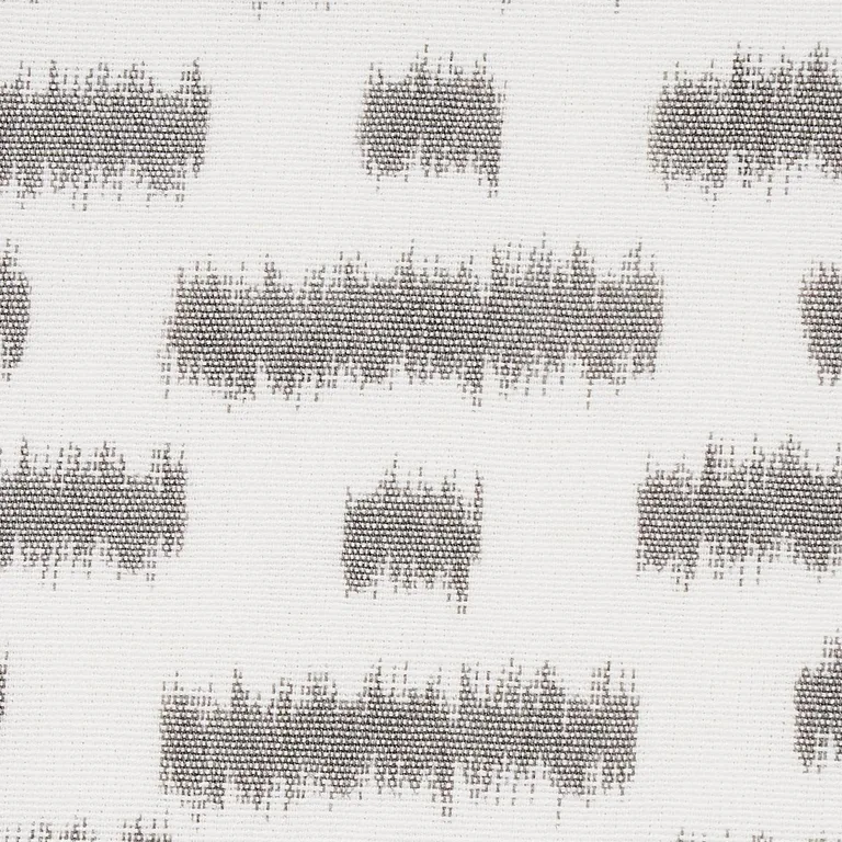 Schumacher 80831 Abstract Ikat Charcoal fabric swatch