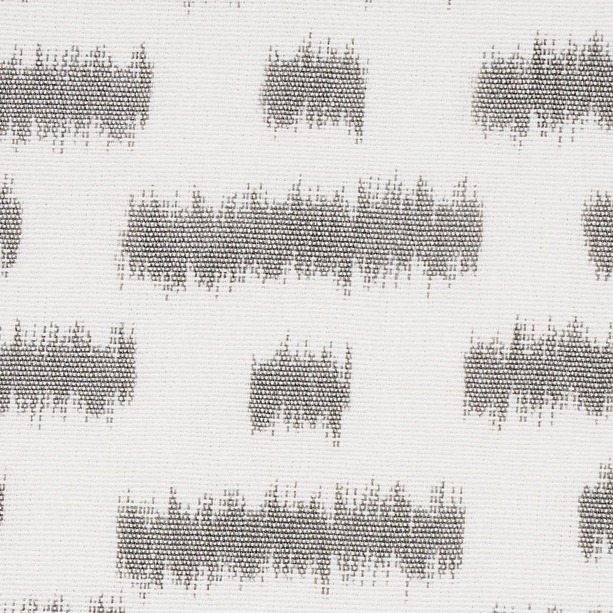 Schumacher 80831 Abstract Ikat Charcoal fabric swatch