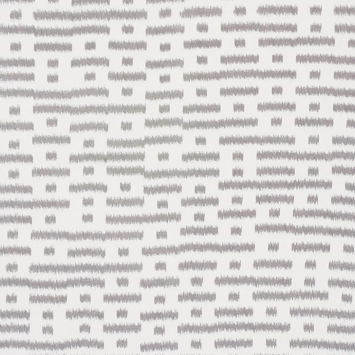 Schumacher 80831 Abstract Ikat Charcoal fabric swatch