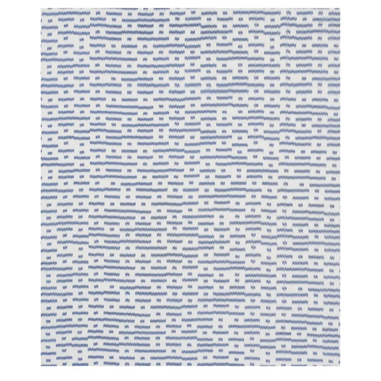 Schumacher 80832 Abstract Ikat Indigo fabric swatch