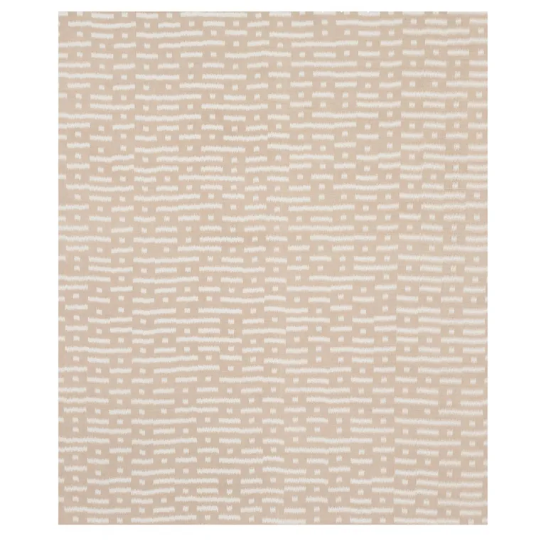 Schumacher 80830 Abstract Ikat Natural fabric swatch