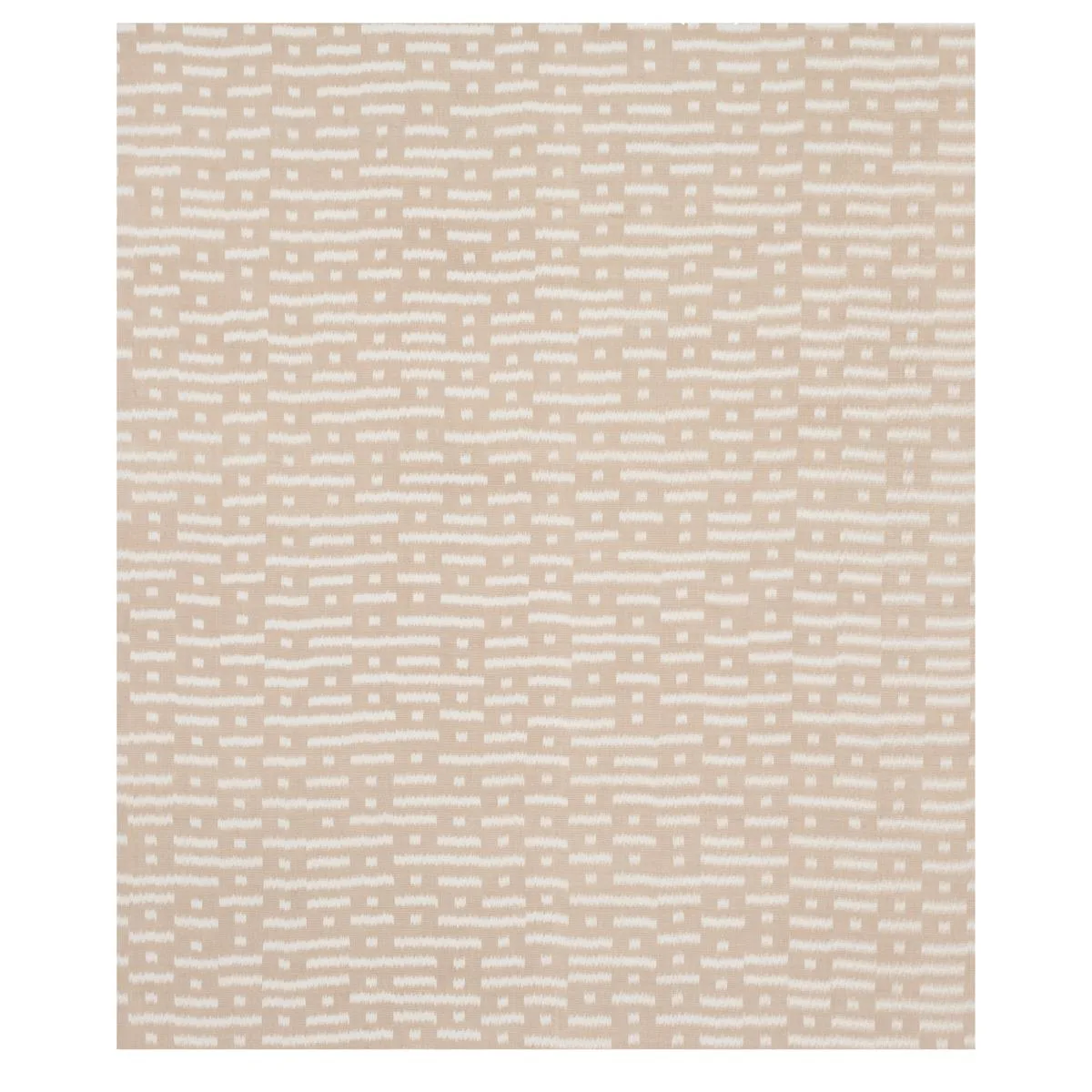 Schumacher 80830 Abstract Ikat Natural fabric swatch