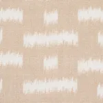 Schumacher 80830 Abstract Ikat Natural fabric swatch
