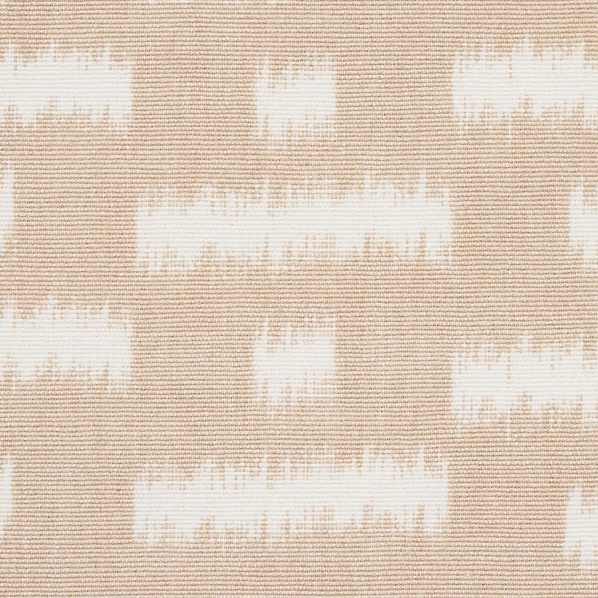Schumacher 80830 Abstract Ikat Natural fabric swatch