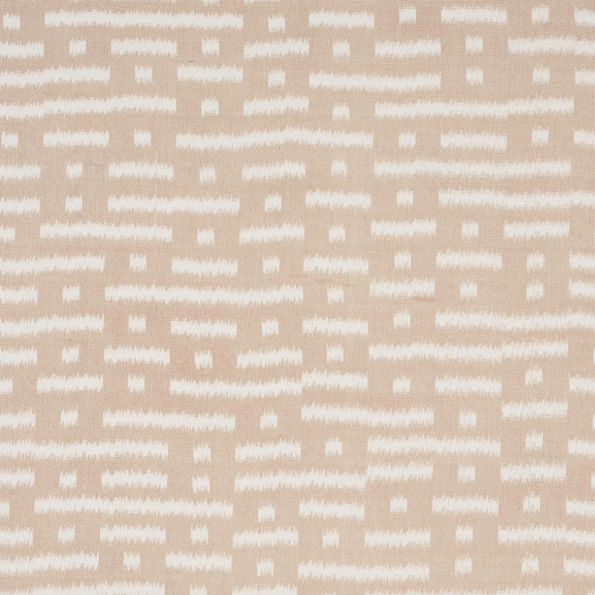 Schumacher 80830 Abstract Ikat Natural fabric swatch