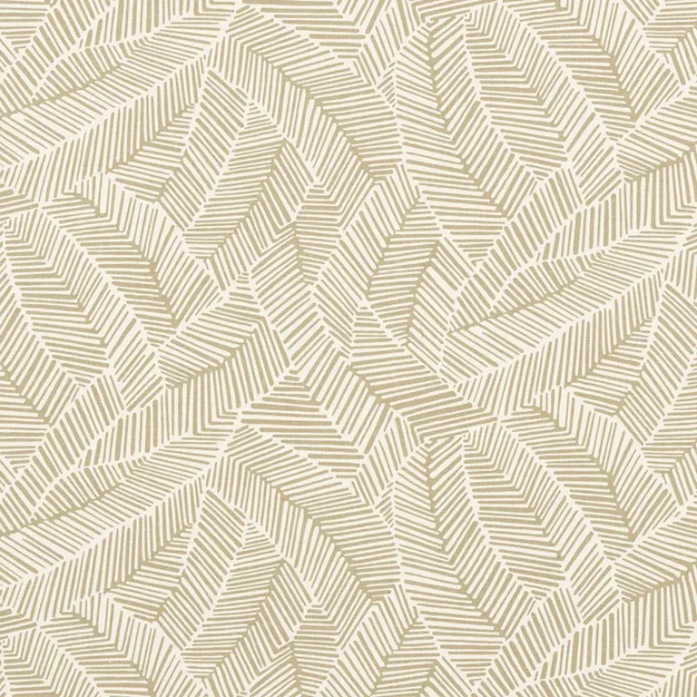 Schumacher 176220 Abstract Leaf Taupe fabric swatch