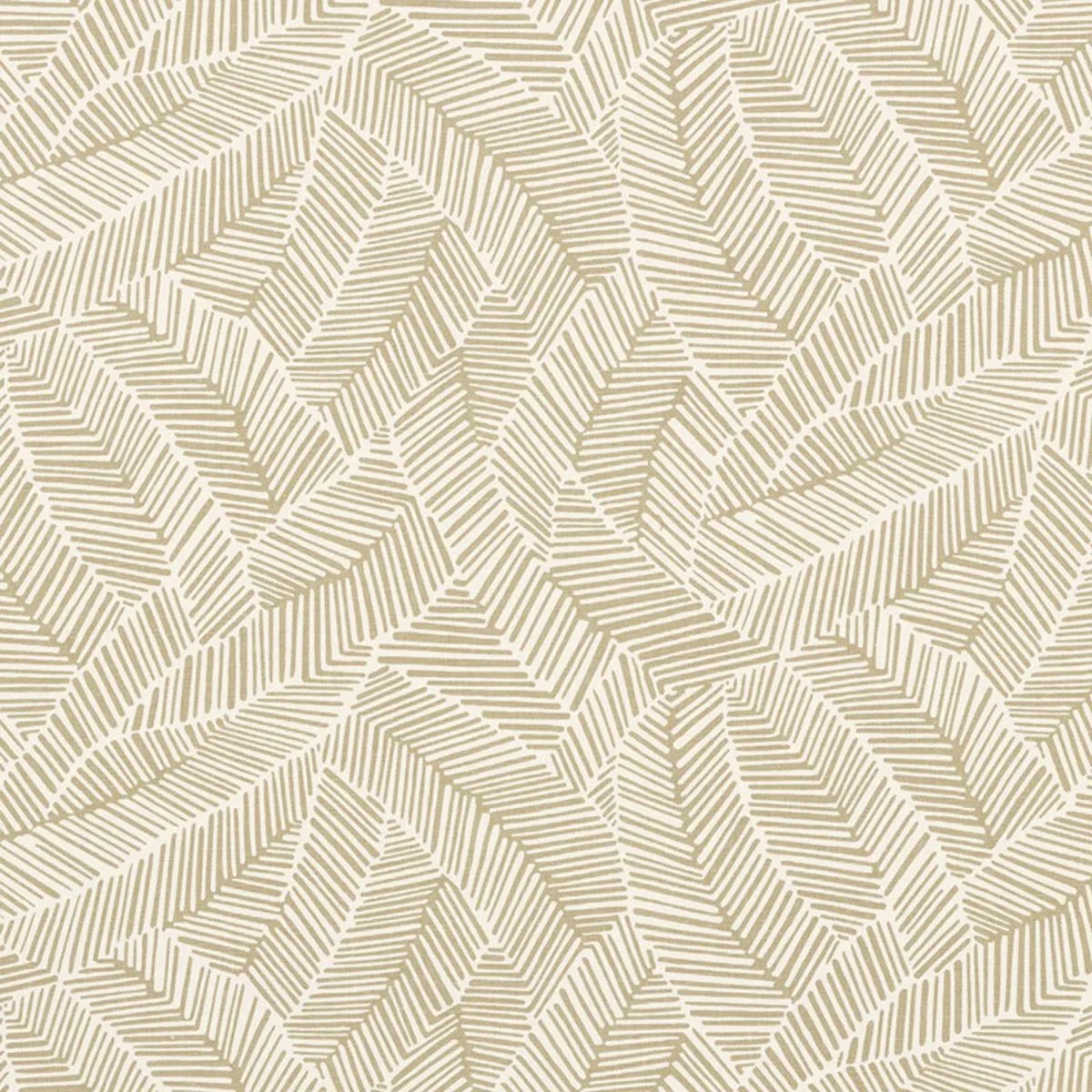 Schumacher 176220 Abstract Leaf Taupe fabric swatch