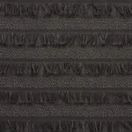 Schumacher 72652 Acadia Charcoal fabric swatch