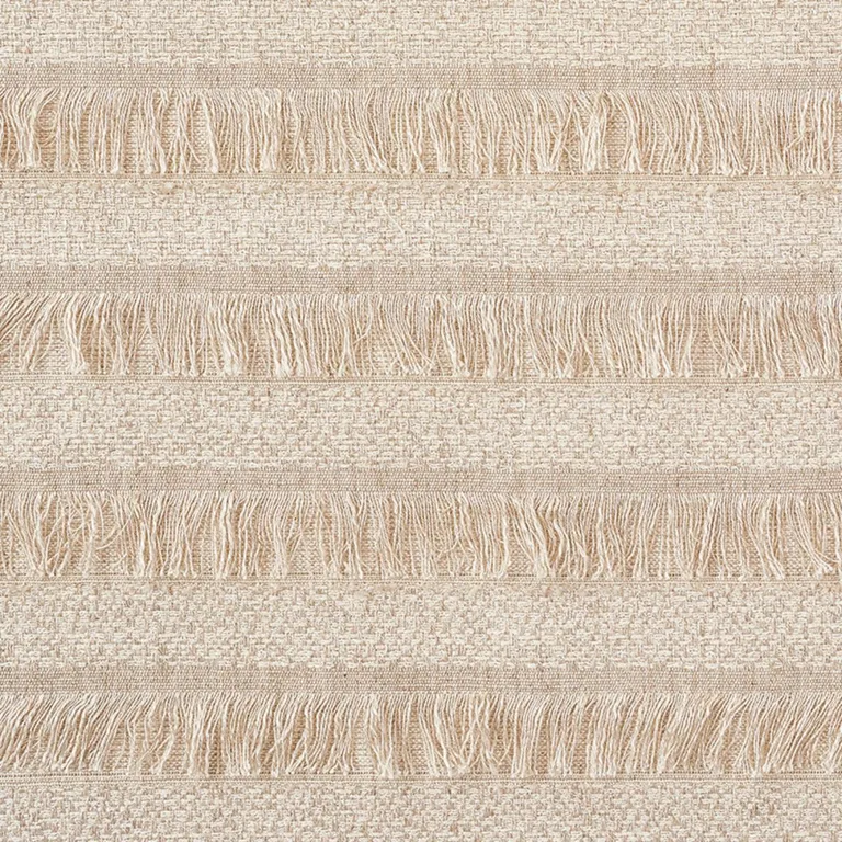 Schumacher 72650 Acadia Greige fabric swatch